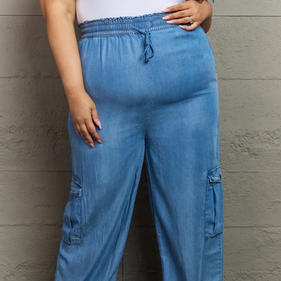 Denim Cargo Pants - Picture 11 of 14